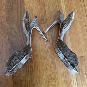 Jimmy Choo Gold Slingback Heels